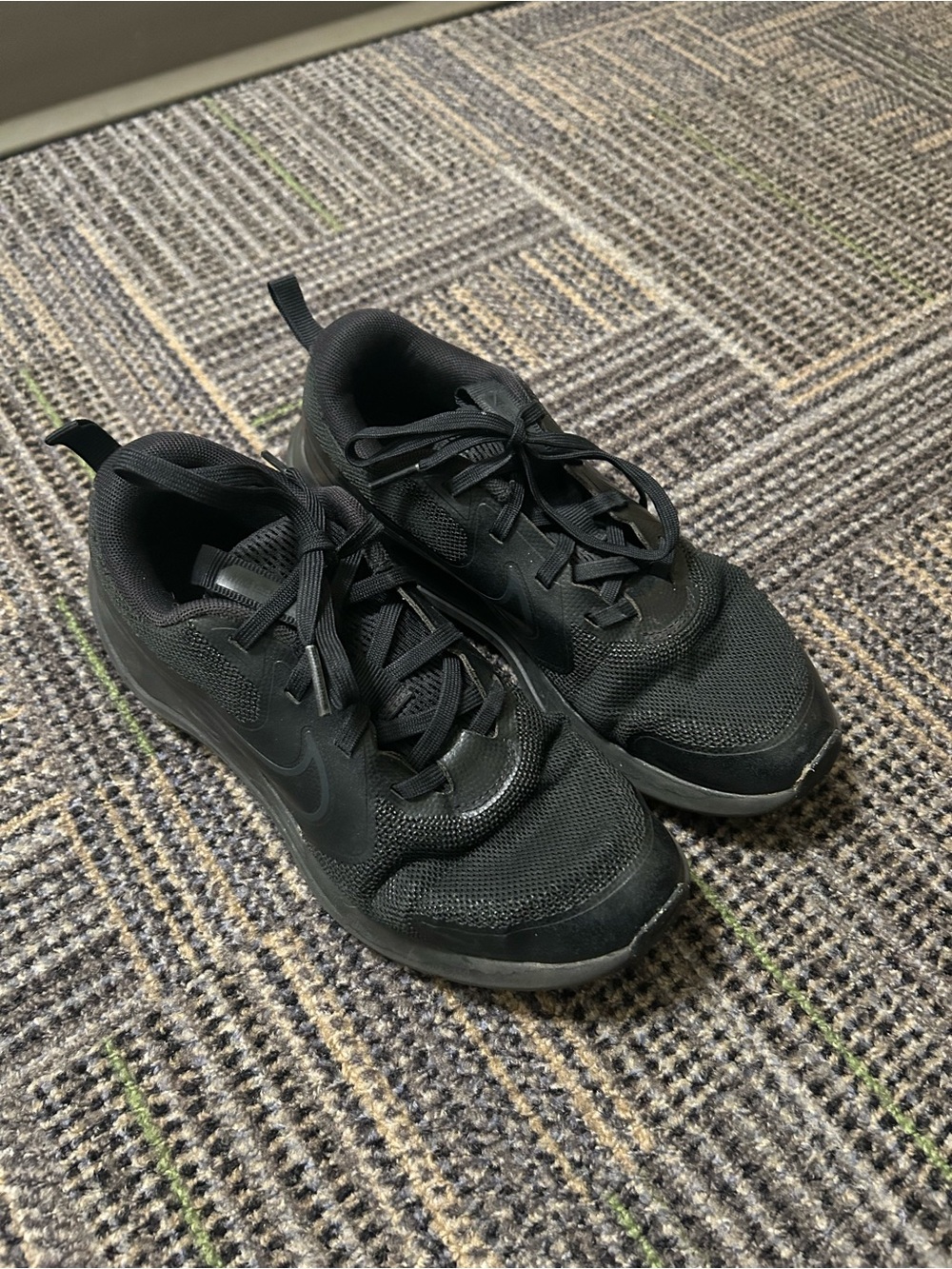 Boys Nike Black Athletic Sneakers
